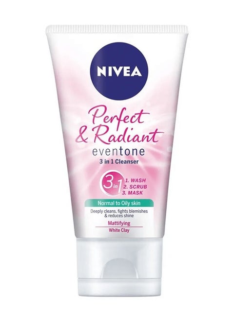 NIVEA PERFECT & RADIANT 3 IN 1 CLEANSER 150ml