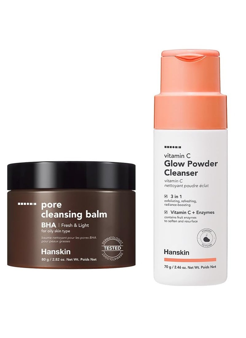 Hanskin BHA & Vitamin C Glow Duo: Pore Cleansing Balm + Powder Cleanser for Clear, Radiant Skin - pzsku/Z583540E76FDF9BF2E53AZ/45/1741023389/85bd3326-07b1-4002-be17-6ec7e167c4d0