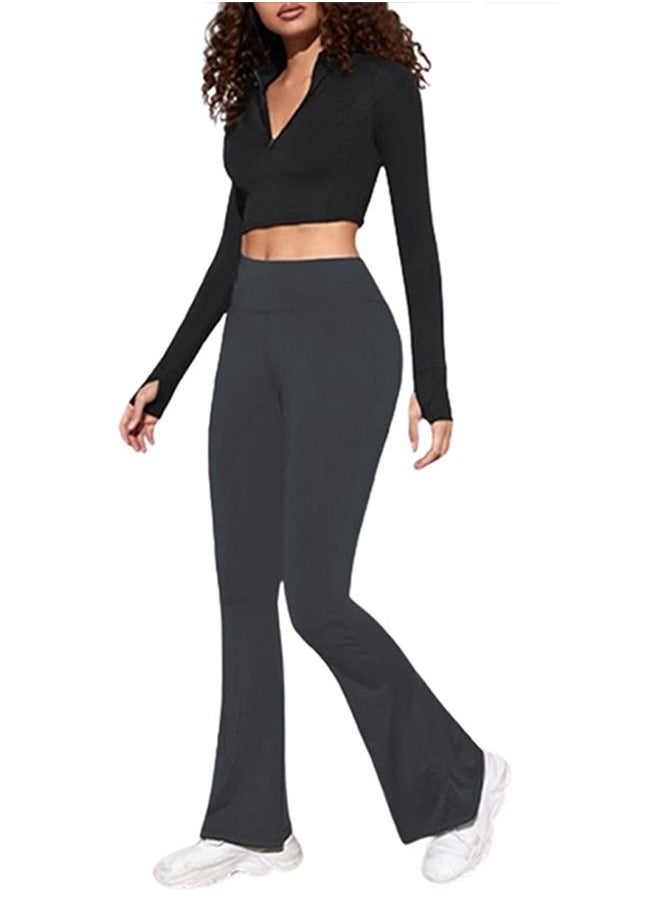 Nileton - High Waist Sportswear Leggings Pants Wide Leg - Image 1