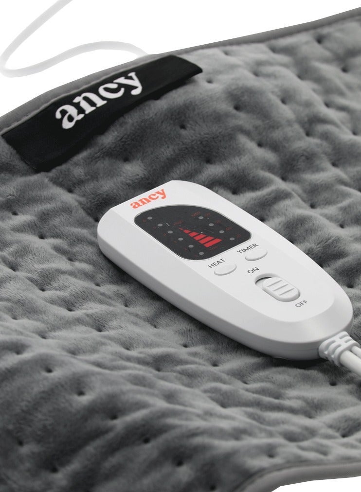 أنسي وسادة التدفئة ، وسادة الحرارة الكهربائية للظهر والتشنجات ، وسادة الحرارة السريعة الكهربائية مع 9 إعدادات الحرارة ، 4 خيارات الموقت ، إيقاف التلقائي ، - Image 5