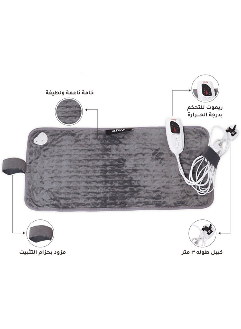 أنسي وسادة التدفئة ، وسادة الحرارة الكهربائية للظهر والتشنجات ، وسادة الحرارة السريعة الكهربائية مع 9 إعدادات الحرارة ، 4 خيارات الموقت ، إيقاف التلقائي ، - Image 2