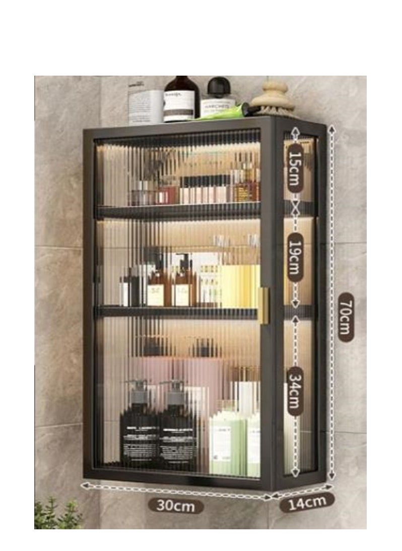 3 Tier Bathroom Storage Cabinet,Bathroom shelf wall Mounted Storage Cabinet with Clear Doors for Bedroom,BathroomLiving Room,Kitchen storage Organizer - pzsku/Z58359A8EA244B6DDEEB3Z/45/_/1699933916/a6c1d4a2-f80d-4e0a-870c-8ee0c123c260