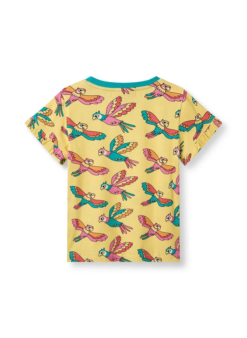 سموفولك T-shirt with parrots