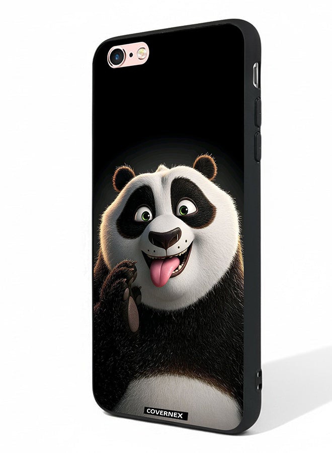 Covernex Apple iPhone 6s Protective Case Cover Printed Featuring Kung Fu PAnda Playful Expression - Image 1