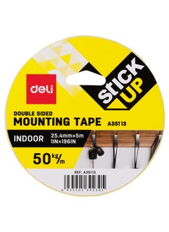 Deli Deli EA35113 STICK UP EVA Foam Double-Sided Mounting Tape, 25.4mm x 5m x 1mm, Strong Adhesion, Easy-Tear, Low Odor  - Image 3