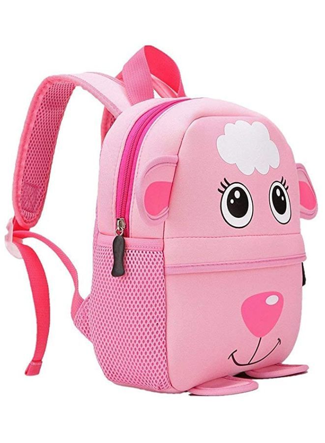 Fatio Sheep Mini Backpack for Toddlers & Kids | Pink Animal School Bag with Adjustable Straps | 32 x 26 x 10 cm - Image 2
