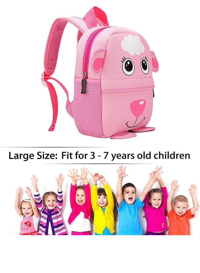Fatio Sheep Mini Backpack for Toddlers & Kids | Pink Animal School Bag with Adjustable Straps | 32 x 26 x 10 cm - Image 5