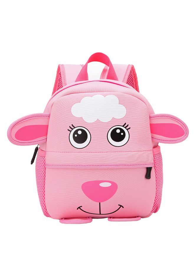 Fatio Sheep Mini Backpack for Toddlers & Kids | Pink Animal School Bag with Adjustable Straps | 32 x 26 x 10 cm - Image 1
