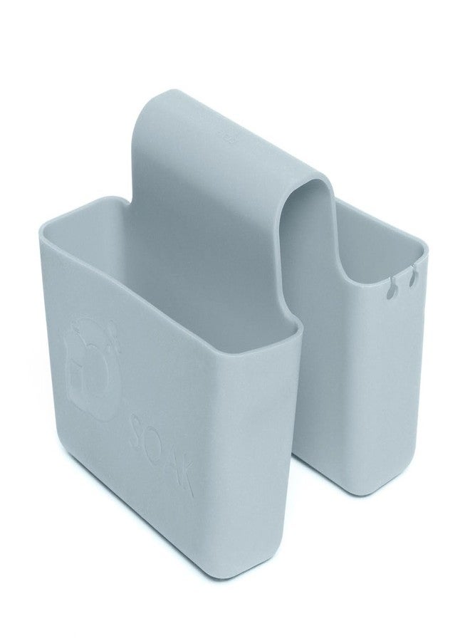Core Kitchen Soak Nickel Blue Double-Sided Heavy-Duty Silicone Sink Saddle Caddy Holder Organizer for Sponges, Scrub Brushes, Soap, Utensils, 16954 - Image 1
