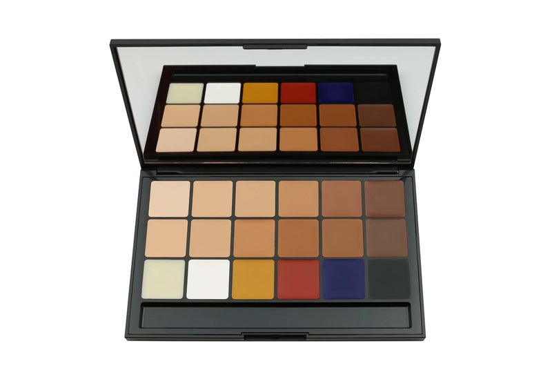RCMA Vincent Kehoe 18 Part Ultimate Complexion Palette KJB Impeccable Complexion HD Look Professional Stage Theater  Movie Makeup For All Skin Tones 18 Colors