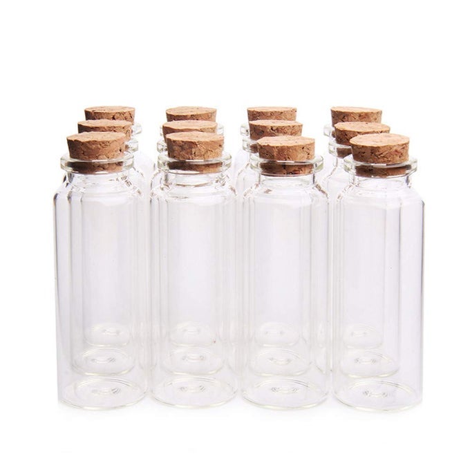 40ml Potion BottlesGlass Bottles with Cork StopperSmall Glass Jars for Wedding FavorsHalloween DecorationsBaby ShowerParty Favors 12 Pack 118 x 314