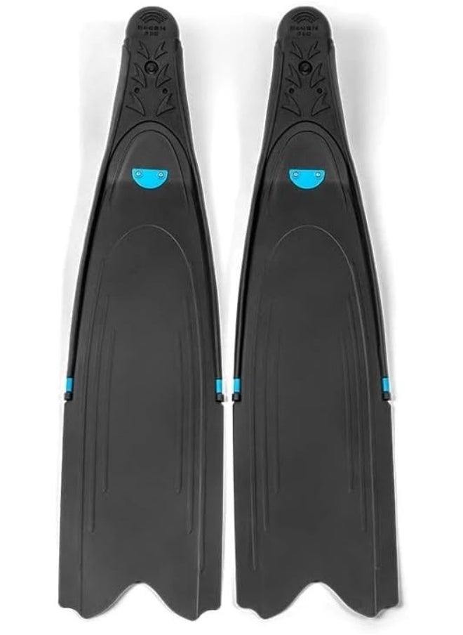 DYNAMICNORD DYNAMIC NORD FREEDIVING FINS AF-70 APNOE BLACK | Perfect apnea fin for beginners,  Softer blade made of thermoplastic material, Lateral ribs allow the fin to bend along its entire length, Soft, comfortable foot pocket  - Image 2