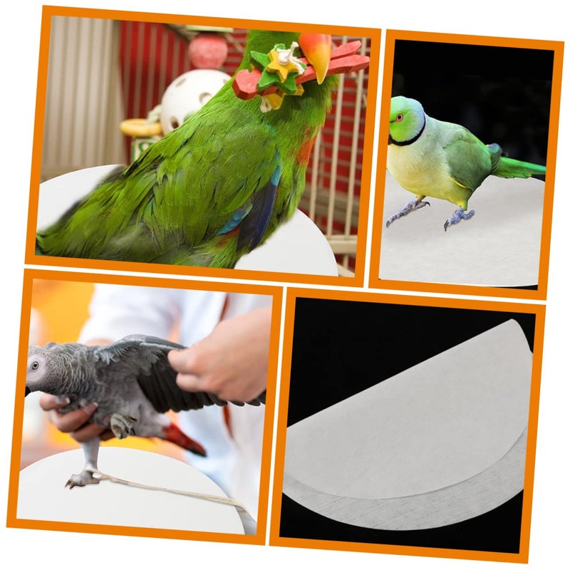 Absorbent Bird Cage Liner Pads 32x32cm Non Woven for Parrots Parakeets Clean Cage 100 Pack - Image 5