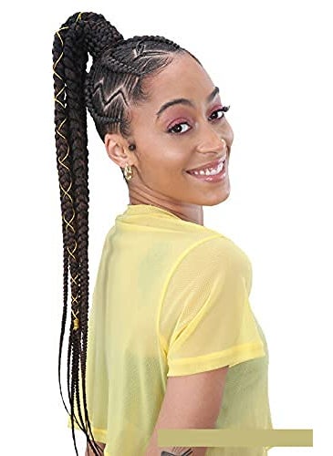 Shake-N-Go - ShakeNGo 3X BRAID 301 28 1 Jet Black  FreeTress Synthetic PreStretch Jumbo Braiding 240g - Image 1