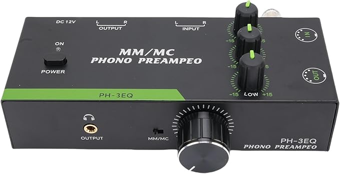 Phono Preamplifier With XLR Input Output For MM MC Cartridges And Record Players US Plug 100 240V - Image 1
