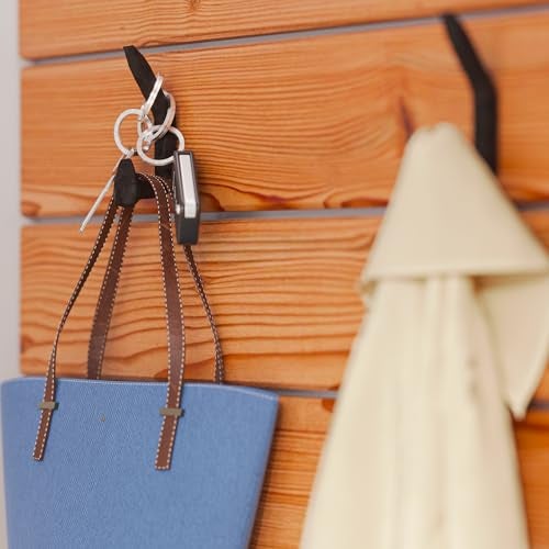 Rustic State Halle Wall Mount Cast Iron Hooks Coat Towel Bag Hat Hanger Multiuse Entryway Railroad Spike Rack Black Set of 3 - Image 3