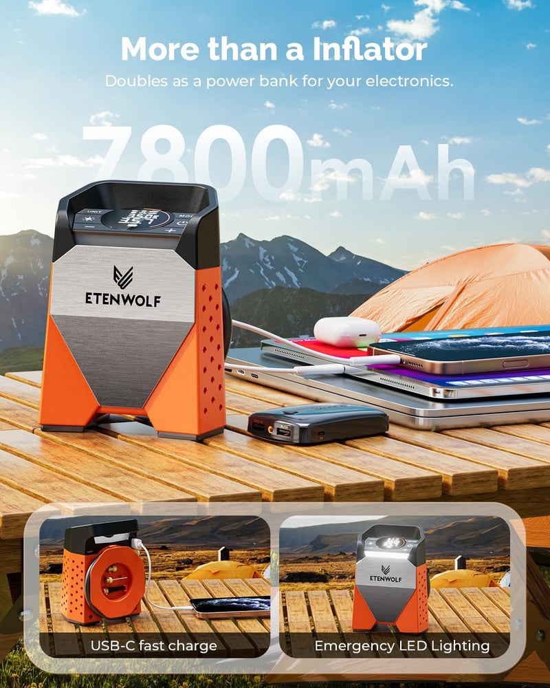 ETENWOLF ZEPHYR S3 Portable Tire Inflator - Image 5