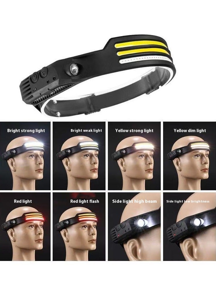 Rechargeable Sensor Headlight Suitable for Night Running Adventures and Outdoor Occasions - Image 1