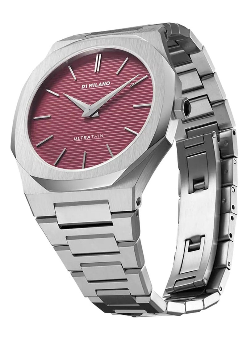 D1 MILANO Men's Bordeaux Ultra Thin 40mm Watch (D1-UTBJ11) - Image 2