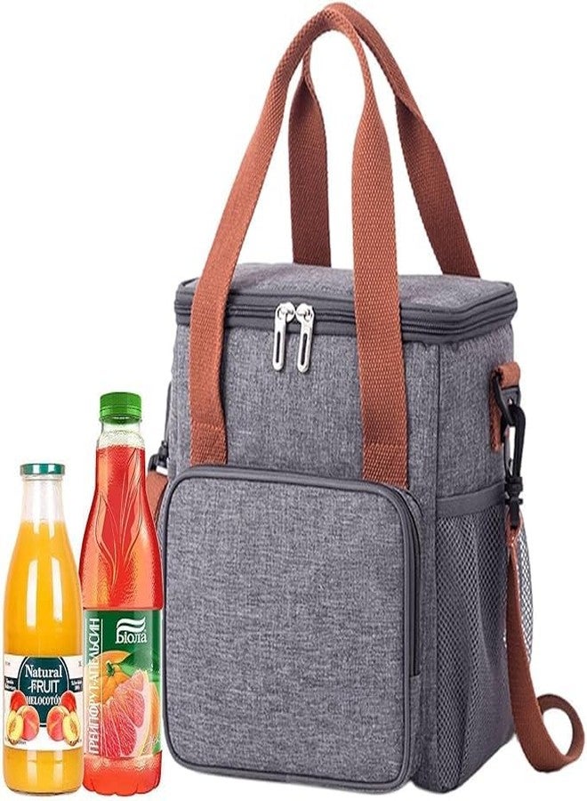 GNOLY Insulated Lunch Bag Lightweight and Reusable Food Cooler Lunch Box Insulation and Large Capacity with Adjustable Shoulder Strap for Men Women Kids (1Pcs) - Image 1