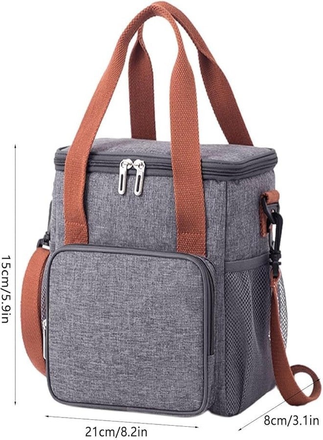 GNOLY Insulated Lunch Bag Lightweight and Reusable Food Cooler Lunch Box Insulation and Large Capacity with Adjustable Shoulder Strap for Men Women Kids (1Pcs) - Image 3