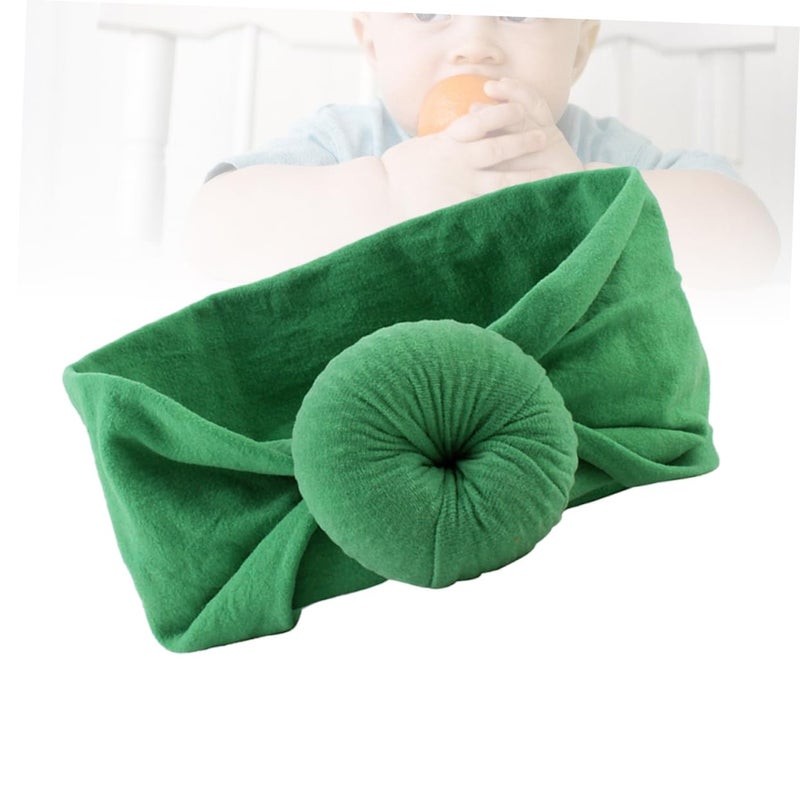 Super Soft Nylon Baby Headbands Elastic Headwraps Round Ball Design For Newborns Boys Girls - Image 5
