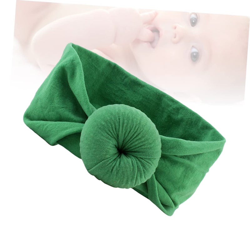 Super Soft Nylon Baby Headbands Elastic Headwraps Round Ball Design For Newborns Boys Girls - Image 4