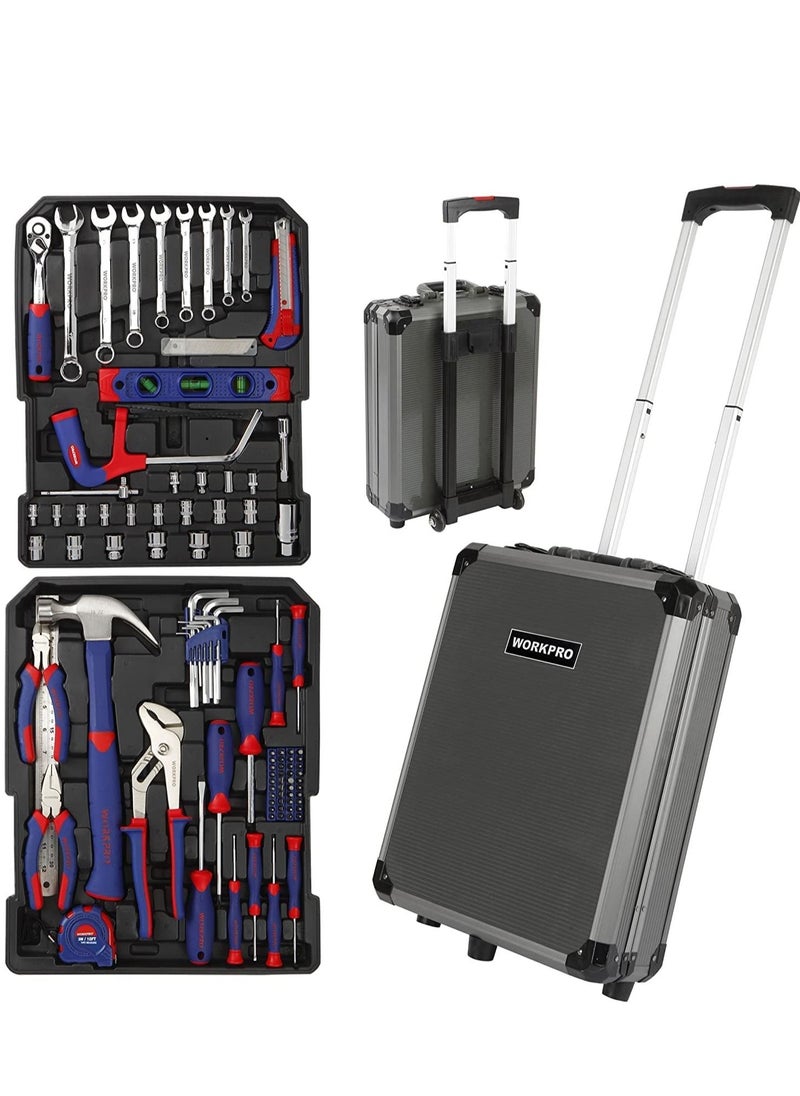 WORKPRO 111-Pieces Hand Tool Kit with Aluminum Trolley, Chrome-vanadium Steel Home Tool Set - pzsku/Z58369B1798113C5B4F9BZ/45/_/1654796606/a9656d42-0848-484a-9963-94a798ba2157