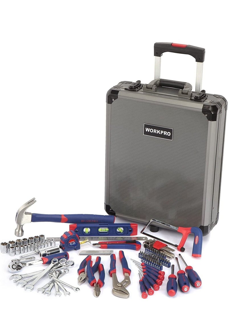 WORKPRO 111-Pieces Hand Tool Kit with Aluminum Trolley, Chrome-vanadium Steel Home Tool Set - pzsku/Z58369B1798113C5B4F9BZ/45/_/1654796606/cd0e6e9b-133e-4fca-9f76-8b74d6bfad64