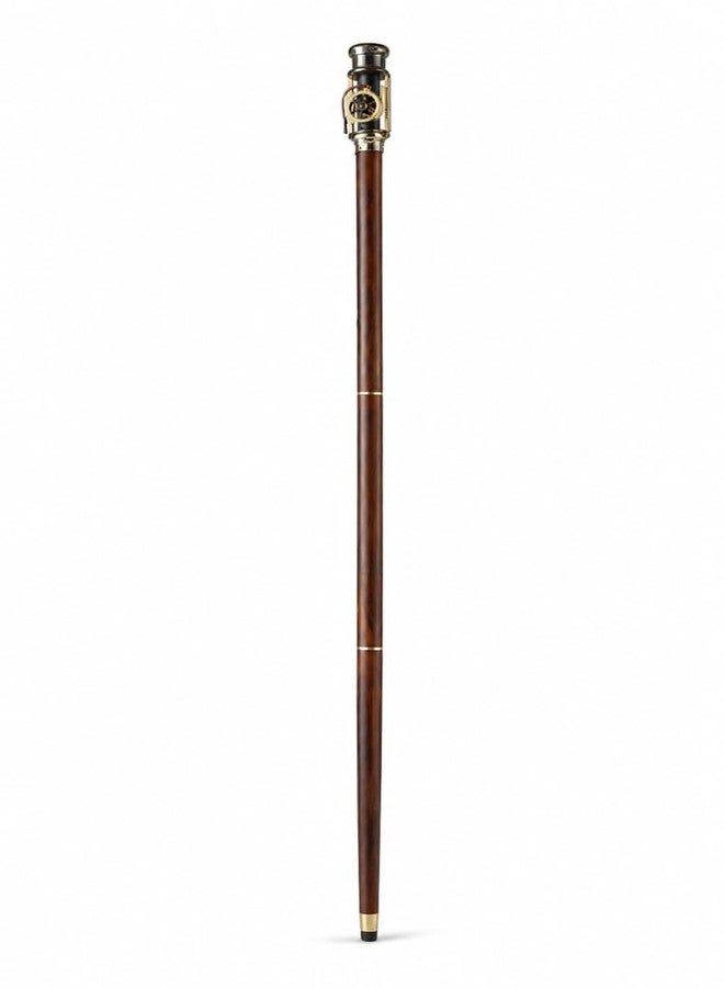 THOR INSTRUMENTS Nautical Walking Cane Stick with Working Steam Engine Model Top. A Classical Gift Item Rustic Vintage Home Decor Gifts - Image 1