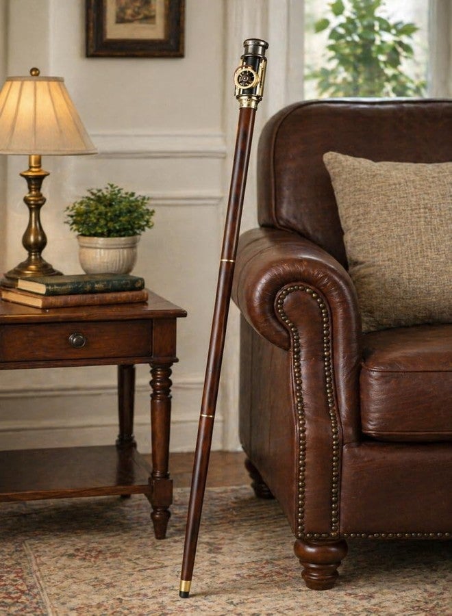 THOR INSTRUMENTS Nautical Walking Cane Stick with Working Steam Engine Model Top. A Classical Gift Item Rustic Vintage Home Decor Gifts - Image 3