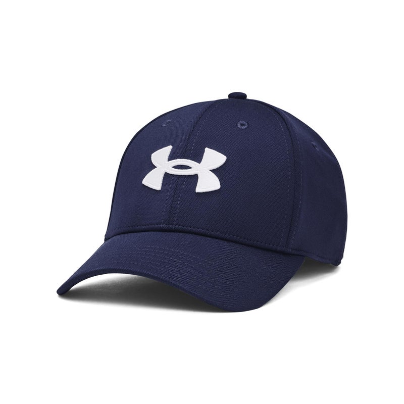 Under Armour Men's Blitzing Cap Stretch Fit, (410) Midnight Navy / / White, Large/X-Large