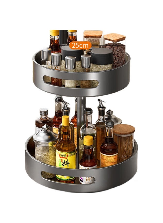 Cobbe Kitchen Storage Rack, Rotating Spice Rack, Countertop Multi-Layer Seasoning Shelf, Oil, Salt, Sauce And Vinegar Bottle Holder, Condiment Rack, Storage Organizer - Image 1