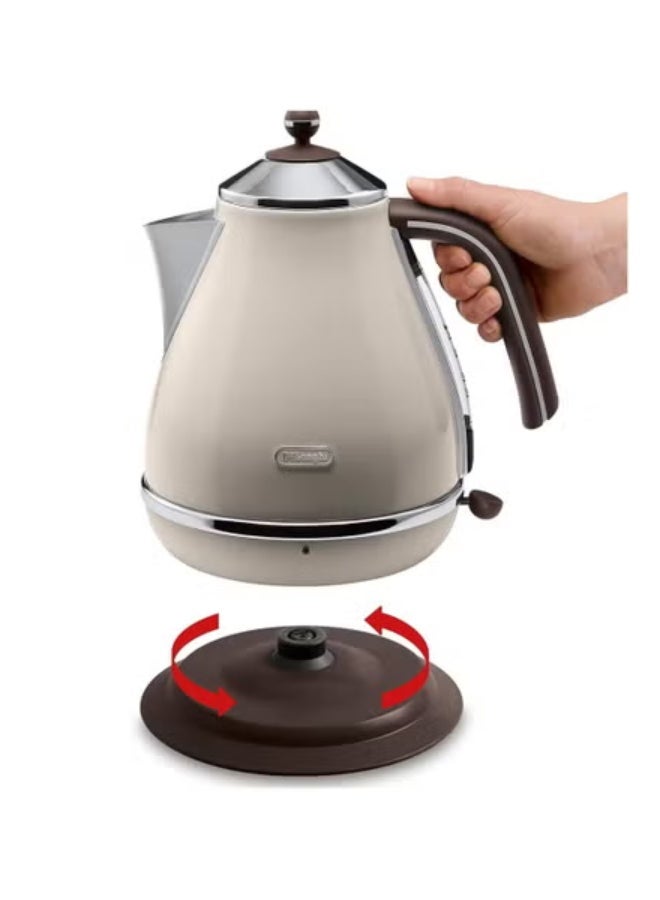 ديلونجي غلاية كهربائية سريعة خمر 1.7 لتر 2000 واط KBOV2001BG (بيج) - Image 4