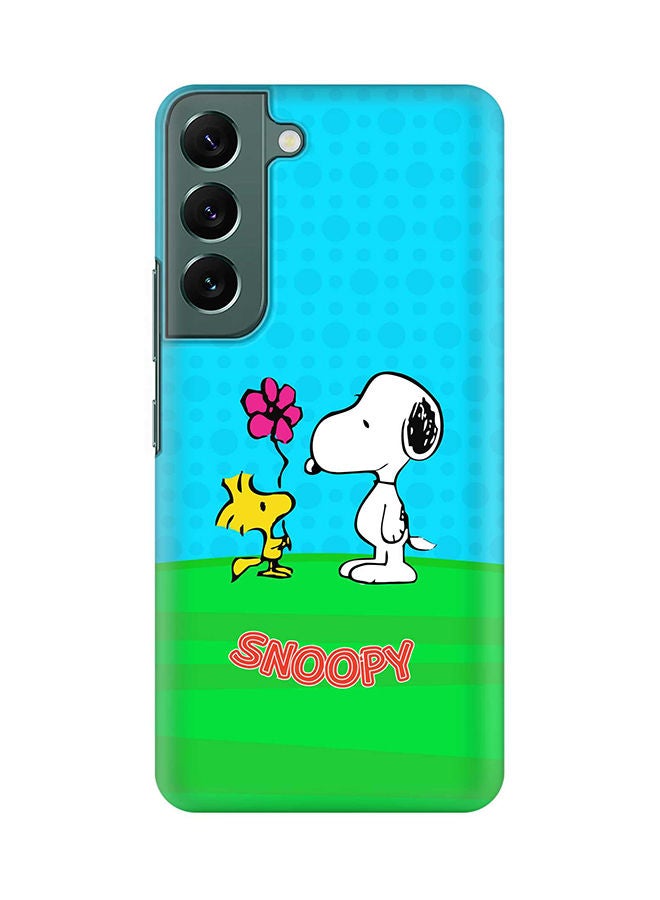 Stylizedd Case for Samsung Galaxy S22 5G Slim Snap Classic Series Shield Matte Finish Print - Snoopy 3 - Image 1
