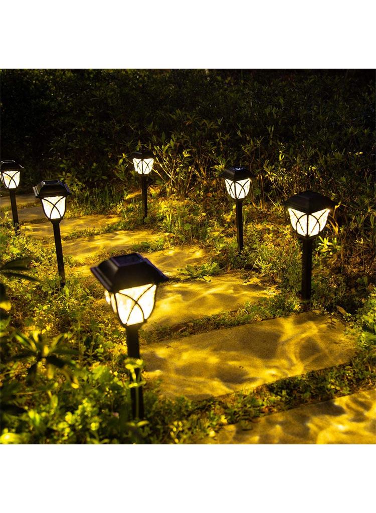 Bluejw 6 Pieces Solar Pathway Lights Outdoor LED Decorative Solar Garden Lights Waterproof Outdoor Lights For Landscapes Gardens Pathways Walkways And Driveways - Image 1