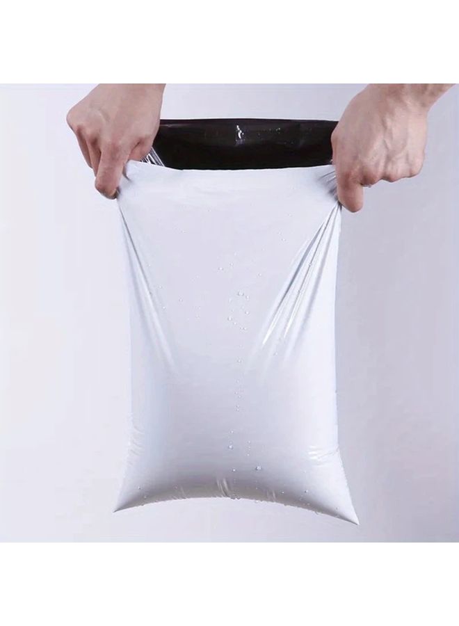 100pcs White Self Seal Plastic Courier Bags 5.91x11.42 Inch Mailing Envelopes Storage Pouch - Image 4
