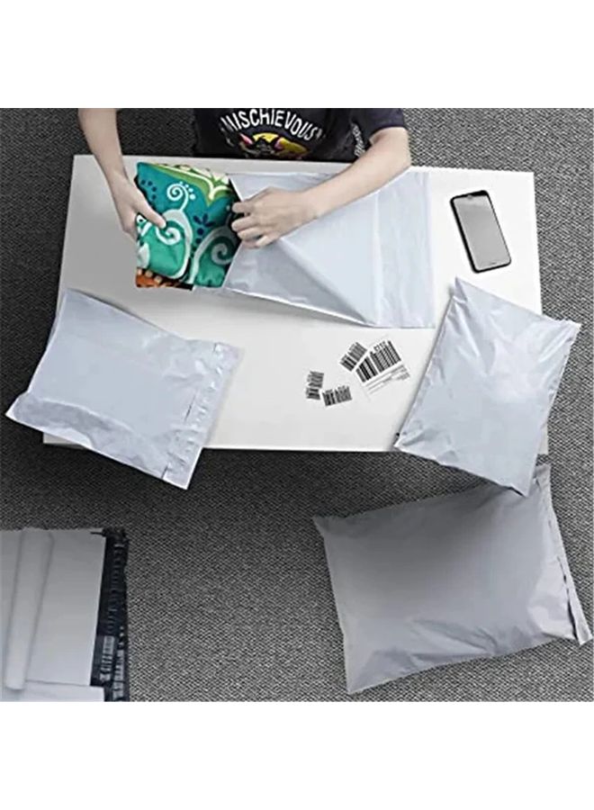 100pcs White Self Seal Plastic Courier Bags 5.91x11.42 Inch Mailing Envelopes Storage Pouch - Image 5