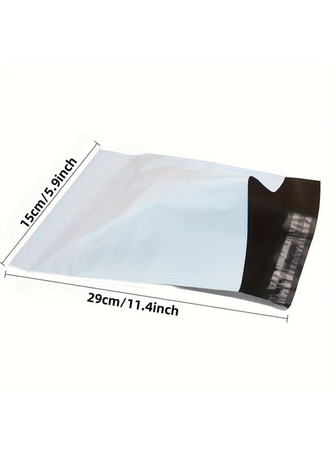 100pcs White Self Seal Plastic Courier Bags 5.91x11.42 Inch Mailing Envelopes Storage Pouch - Image 3