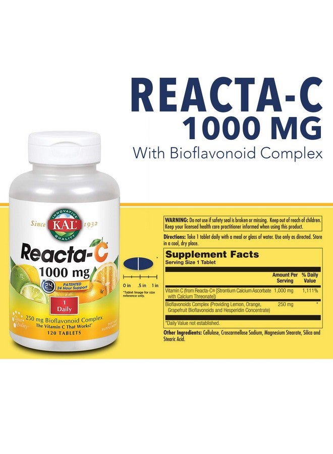 KAL Reacta-c with Bioflavonoids Tablets, 120 Count - Image 2