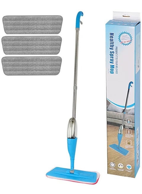 Premium Water Spray Mop With 3 Reusable Pads Sprayer 360 Degree Rotating Handheld Washable Mop Home Floor Cleaning Tools