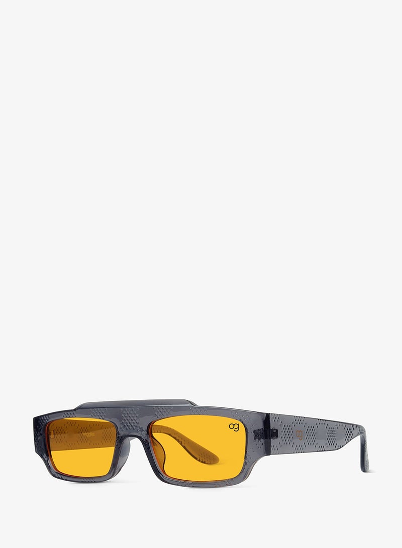 Woggles Designer Grey Rectangle Sunglasses| Men & Women| 100% Uv Protection - Image 5