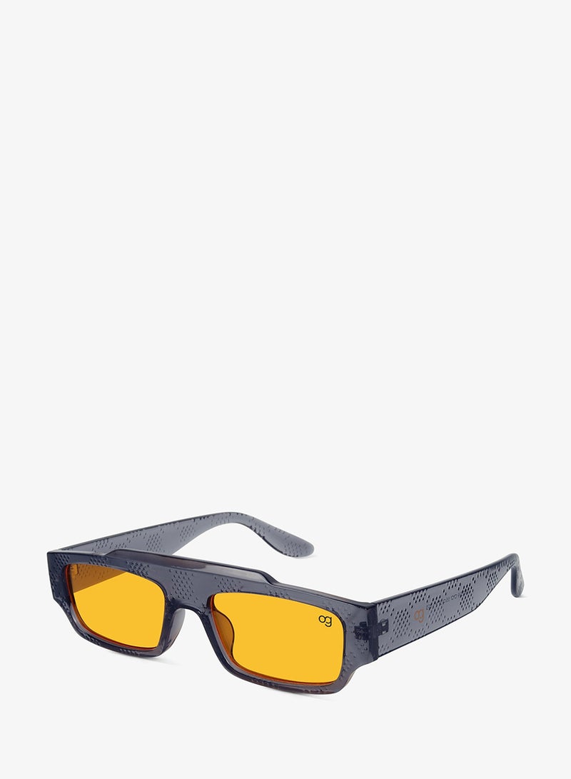 Woggles Designer Grey Rectangle Sunglasses| Men & Women| 100% Uv Protection - Image 2