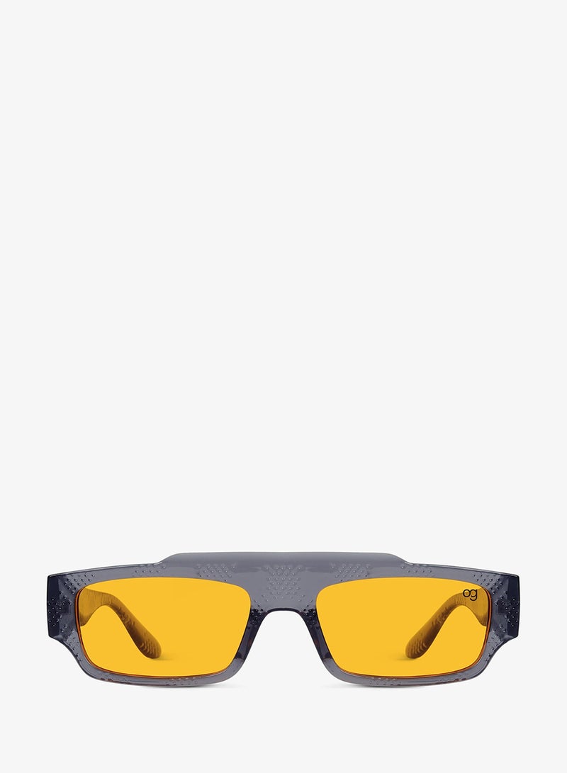 Woggles Designer Grey Rectangle Sunglasses| Men & Women| 100% Uv Protection - Image 4