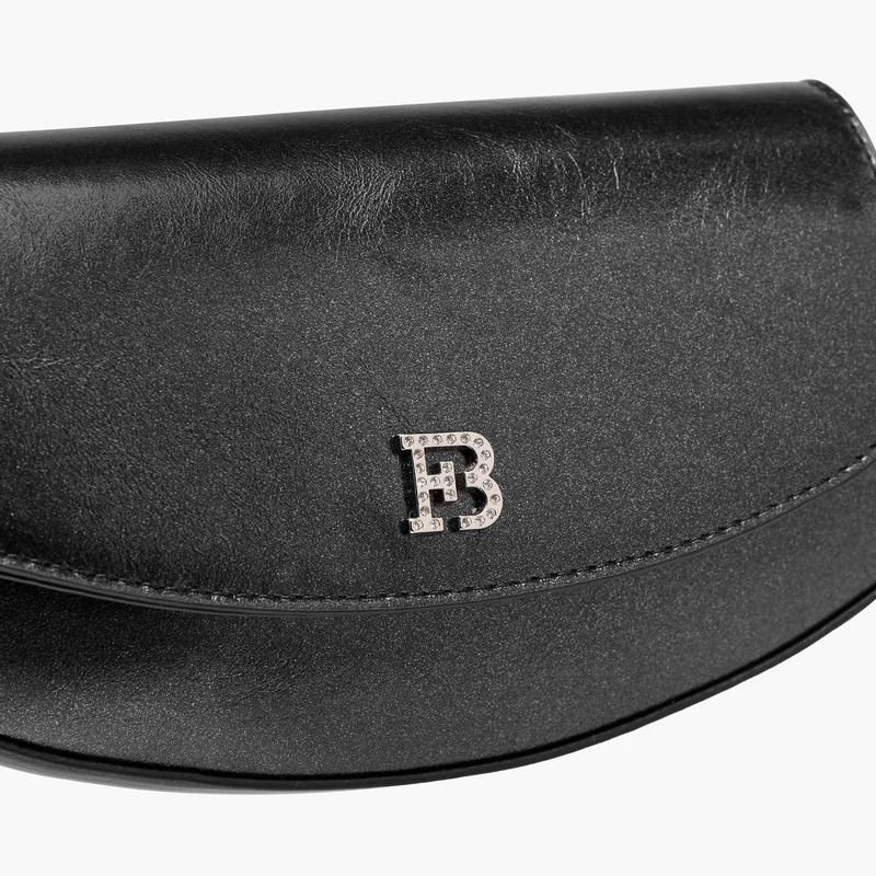 Flora Bella By Shoexpress BLACK Women's Solid Shoulder Bag with Detachable Strap and Flap Closure Ramadan Collection for Women | Best Price UAE