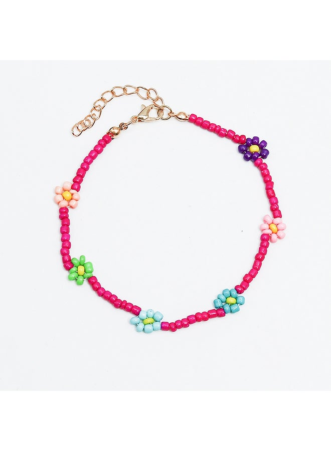 Fluffy Anklet attractive & Hot Colors-Purple