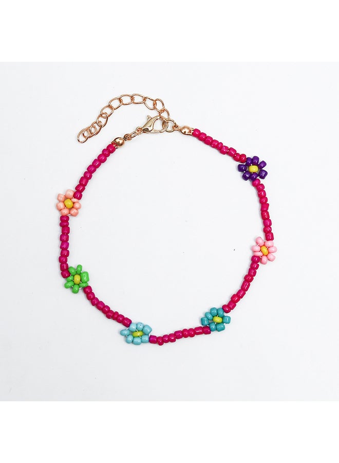 Fluffy Anklet attractive & Hot Colors-Purple