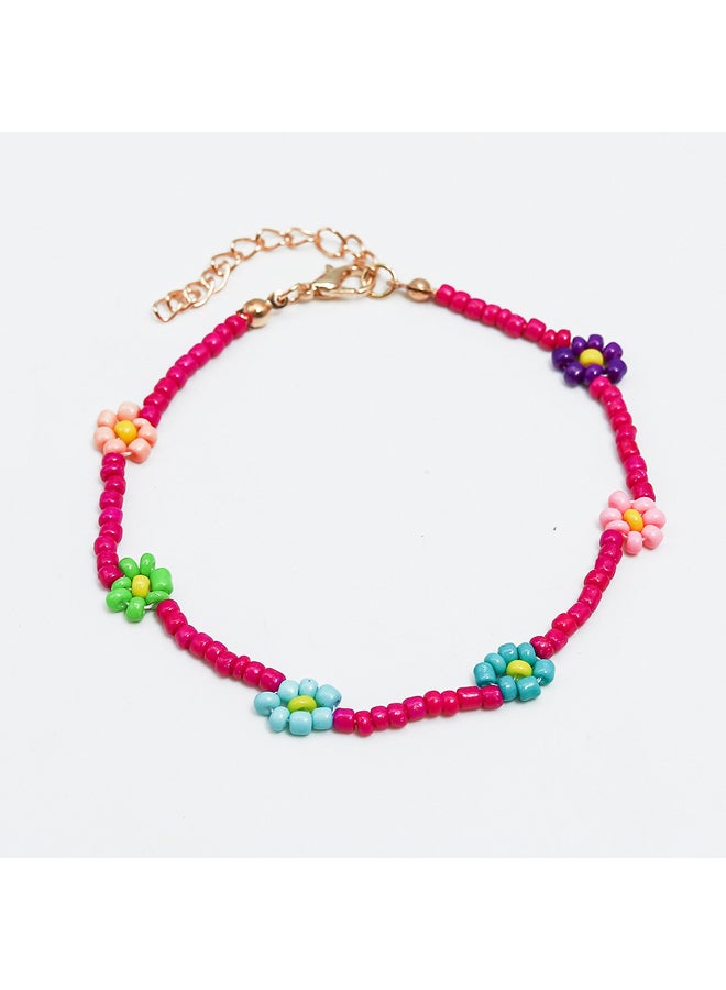Fluffy Anklet attractive & Hot Colors-Purple