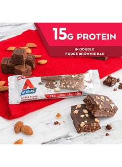 Atkins Double Fudge Brownie Bar, 5 Bars, 1.69Oz, (48G)  - Image 4