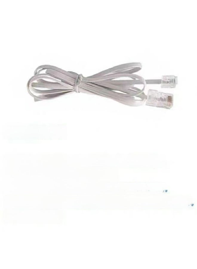 Telephone Line RJ45 To RJ11 Jumper 8P4C To 6P4C Crystal Network Head To Telephone Head Four-core Wire-Color:Black-Line Length:0.15M  - Image 2